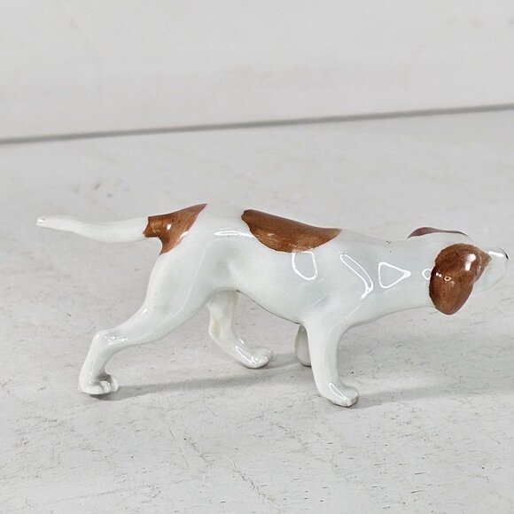 Vintage Erphila Germany Ceramic Hunting Dog Figurine Pointer Dog *Chipped Flaw* - Picture 4 of 9